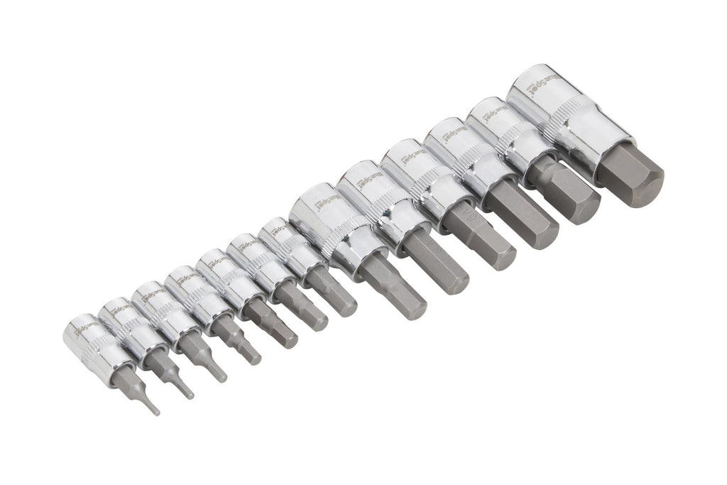 Blue Spot Tools 13 PCE 1/4", 3/8", 1/2" Hex Bit Set (H2-H14)