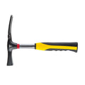 TOPEX Masonry hammer 600g, type B, hardened tubular hdl, black/yellow grip — 02A625