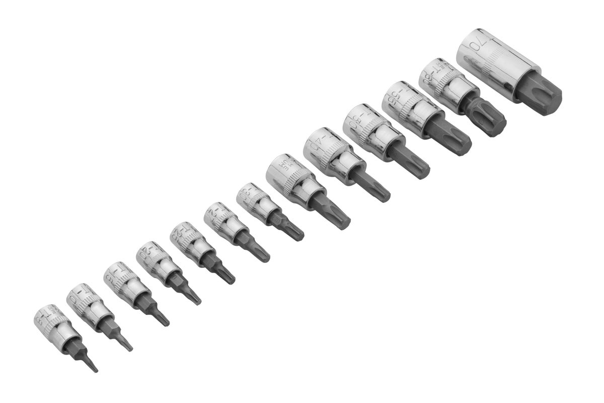Blue Spot Tools 13 PCE Torx Socket Bit Set (T8-T70)