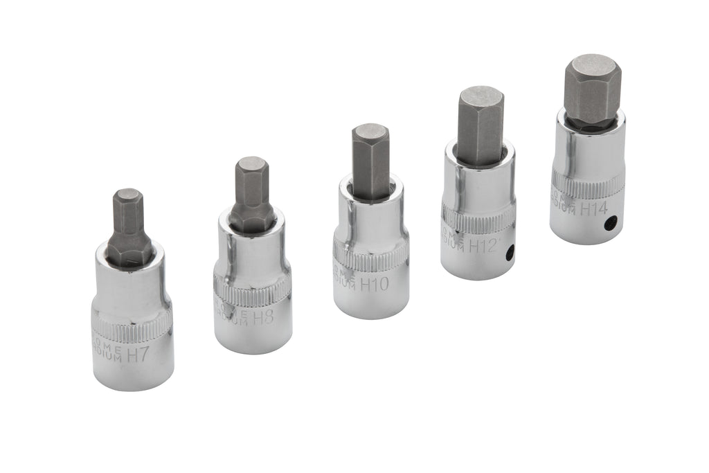 Blue Spot Tools 5 PCE 1/2" Hex Bit Set (H7-H14) (EVA FOAM)