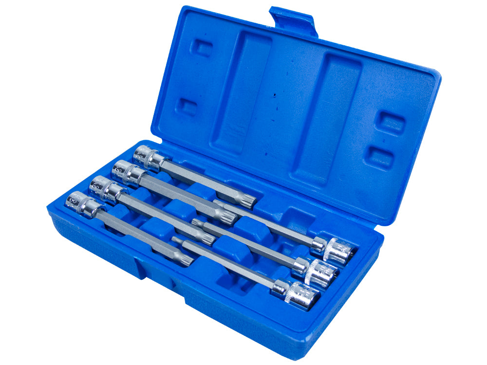 Blue Spot Tools 7 PCE 3/8" Extra Long Spline Socket Bit Set (M4 -M10)
