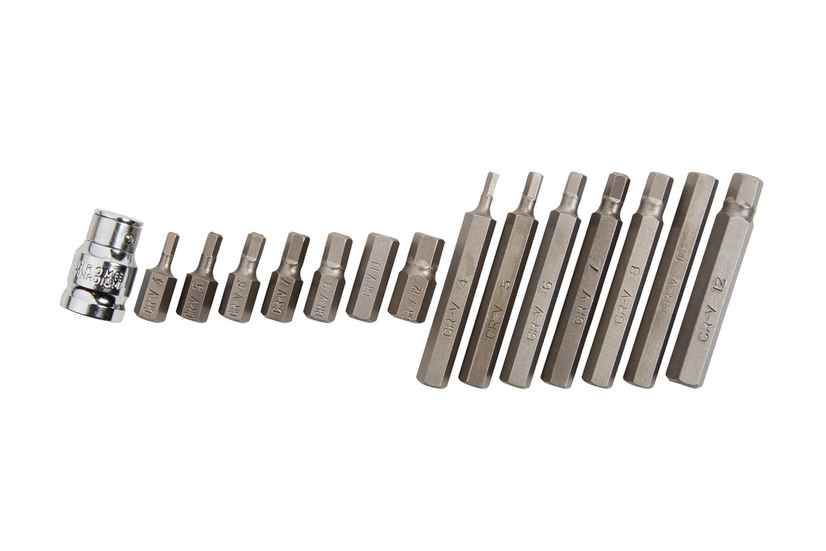 Blue Spot Tools 15 PCE 1/2" Hex Bit Set (H4-H12)