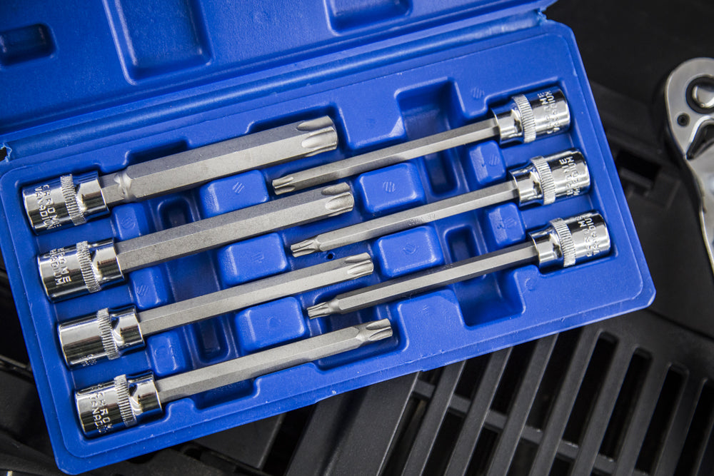 Blue Spot Tools 7 PCE 3/8" Extra Long Torx Socket Bit Set (T25-T60)