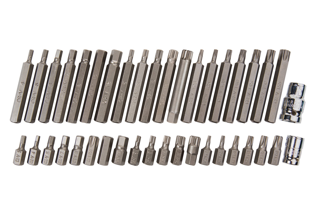 Blue Spot Tools 40 PCE 1/2" & 3/8" Mixed Hex, Spline and Torx Bit Set