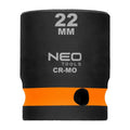 NEO TOOLS Impact socket 1/2", 22 mm, Cr-Mo — 12-222