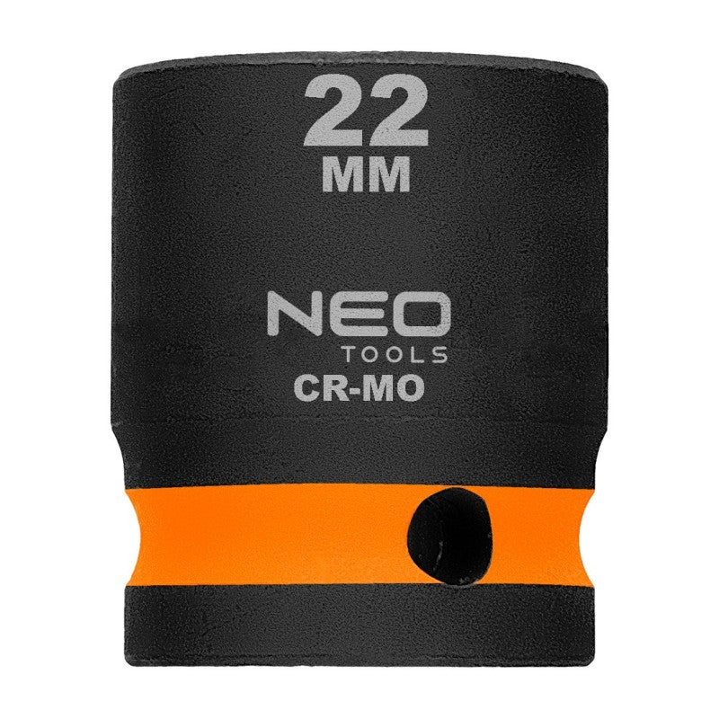 NEO TOOLS Impact socket 1/2", 22 mm, Cr-Mo — 12-222