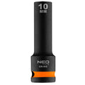 NEO TOOLS Long impact socket 1/2", 10 mm, Cr-Mo — 12-310