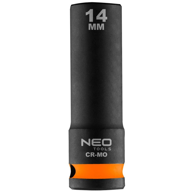 NEO TOOLS Long impact socket 1/2", 14 mm, Cr-Mo — 12-314