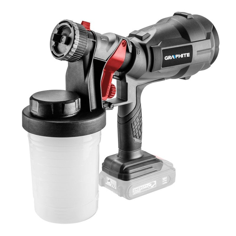 GRAPHITE Spray gun HVLP Energy+ 18V, Li-Ion, without battery — 58GE103