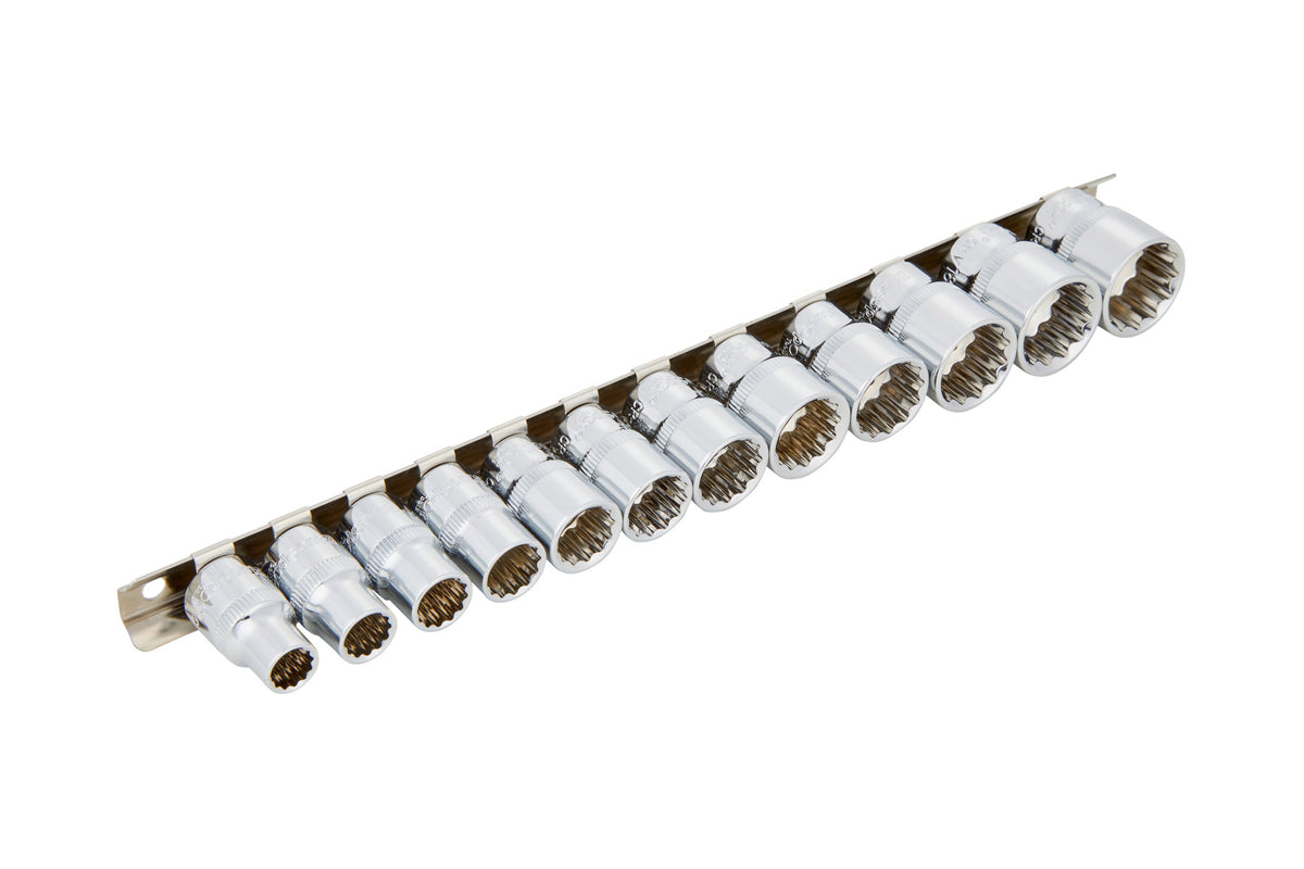 Blue Spot Tools 12 PCE 3/8" Metric Shallow Sockets (8-19mm)