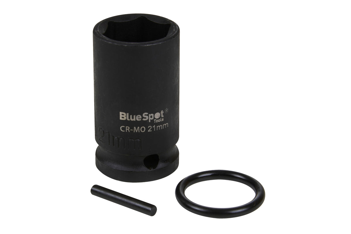 Blue Spot Tools 21MM 1/2" Impact Scaffold Socket With Ring & Pin