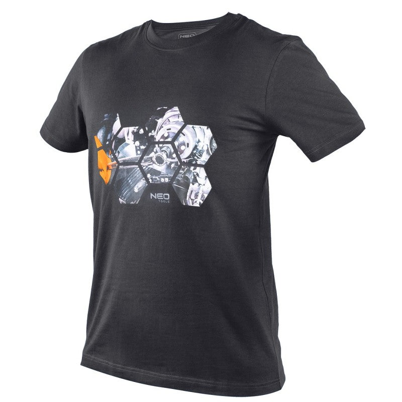 NEO TOOLS Printed T-shirt, workshop, size XXL — 81-680-XXL