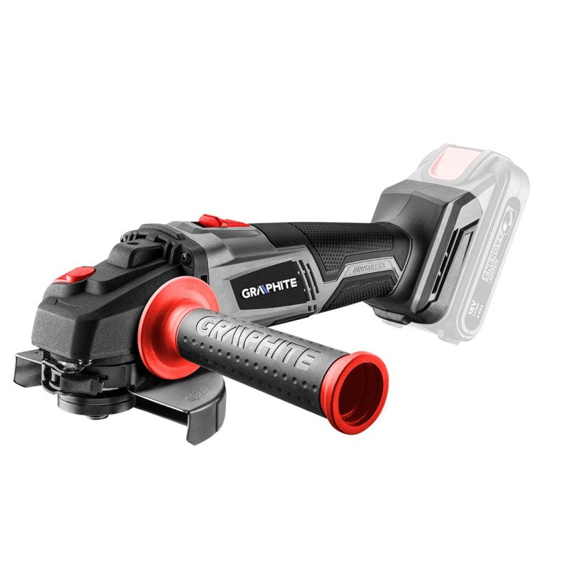 GRAPHITE Cordless angle grinder, brushless, Energy+ 18V, Li-Ion, disc 125 mm, without battery — 58G026