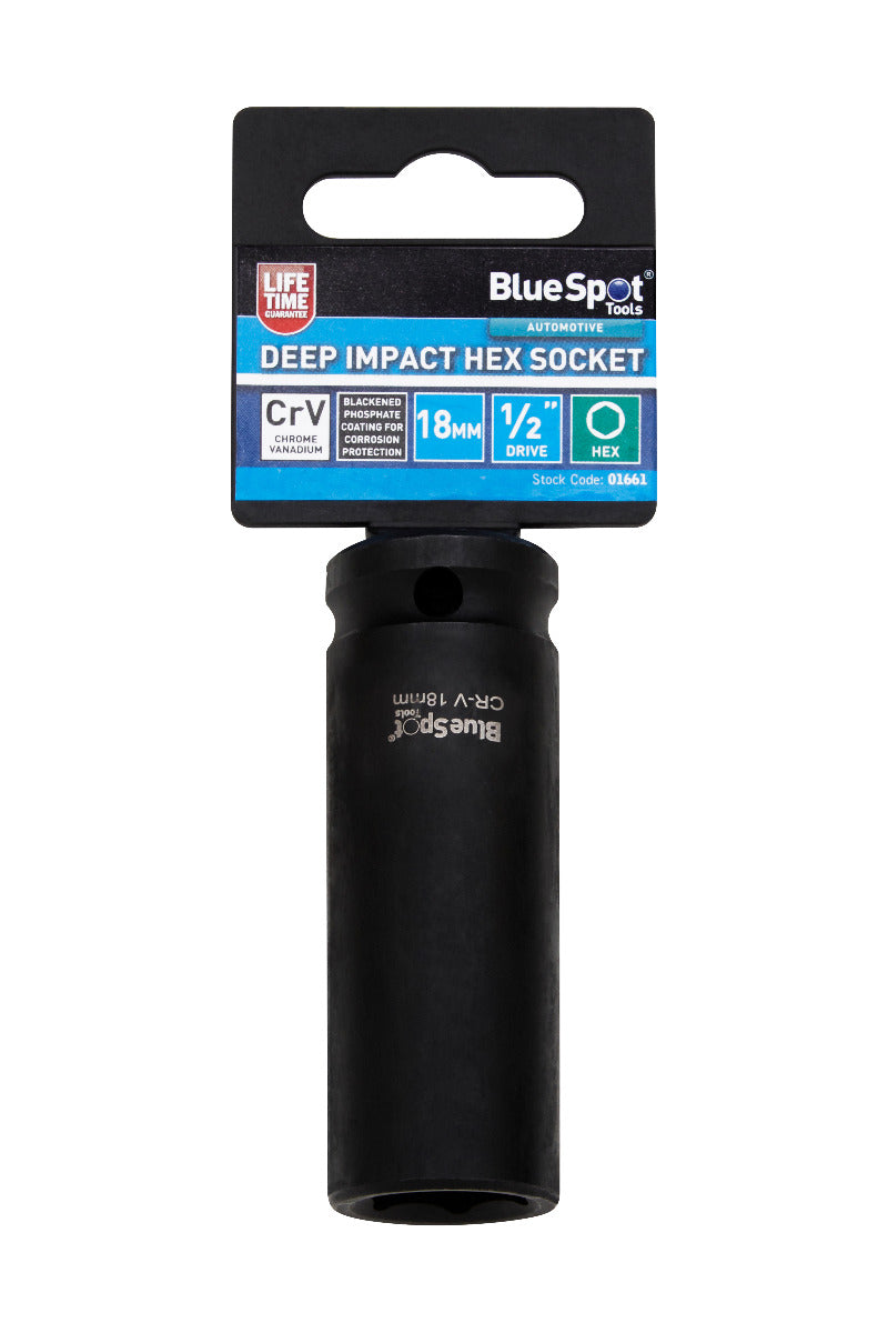 Blue Spot Tools Individual Deep Impact Hex Socket (18mm)