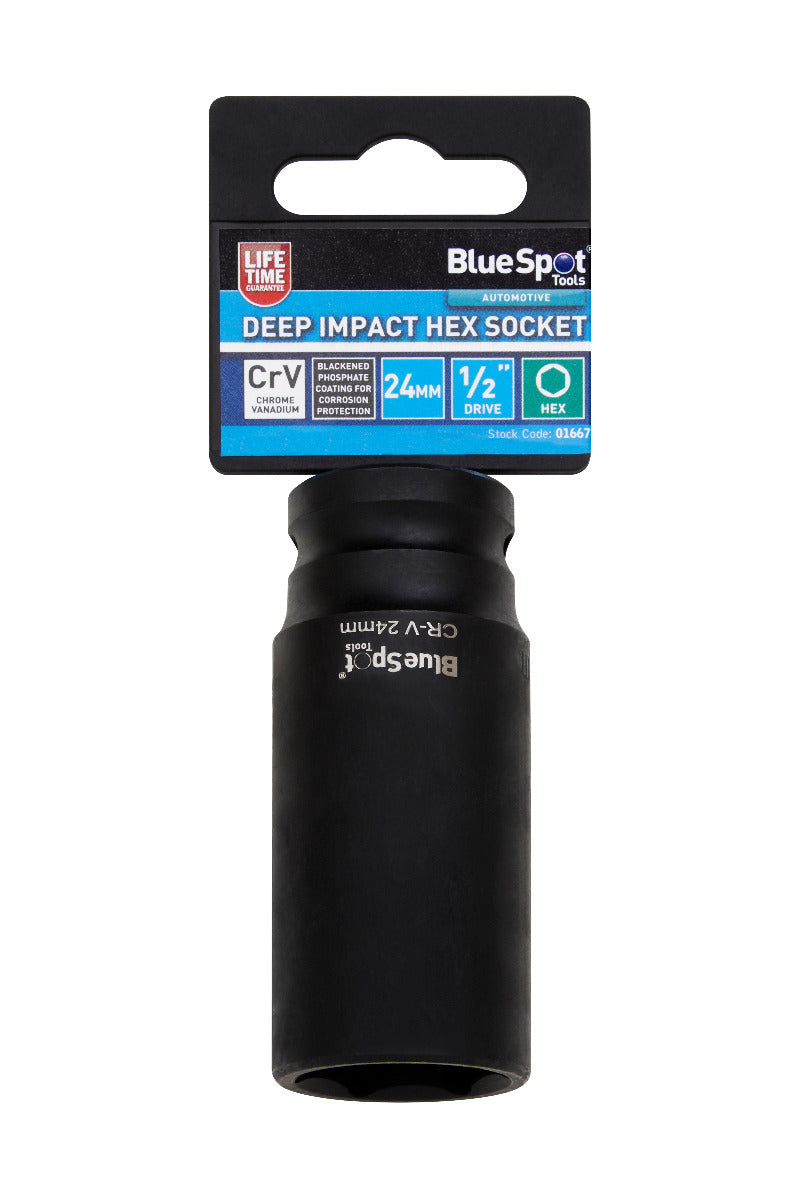 Blue Spot Tools Individual Deep Impact Hex Socket (24mm)