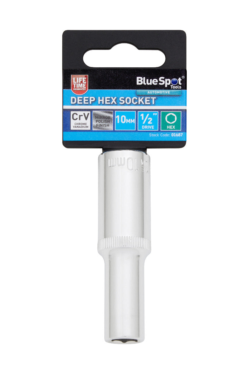Blue Spot Tools Individual Deep Hex Socket (10mm)