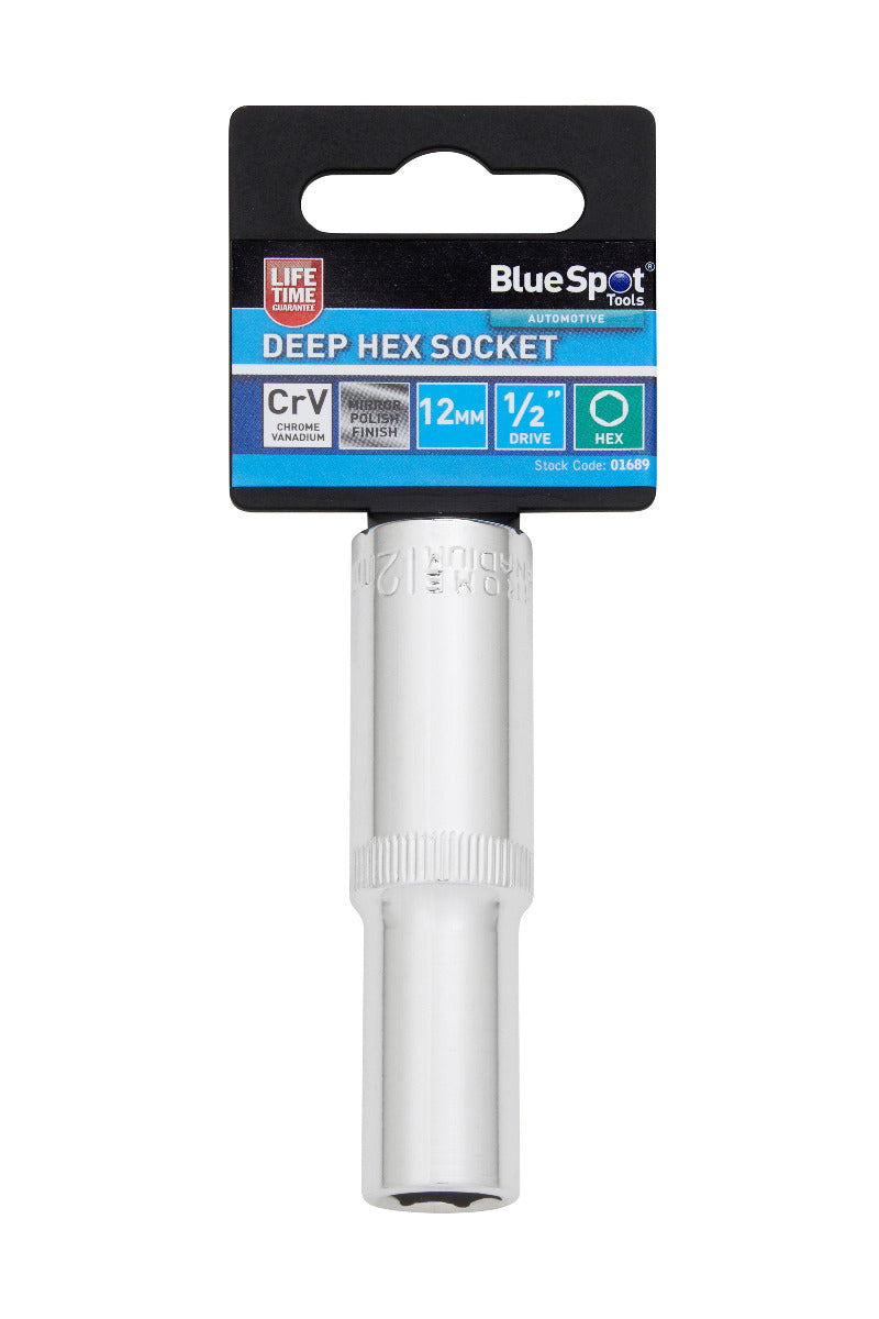 Blue Spot Tools Individual Deep Hex Socket (12mm)