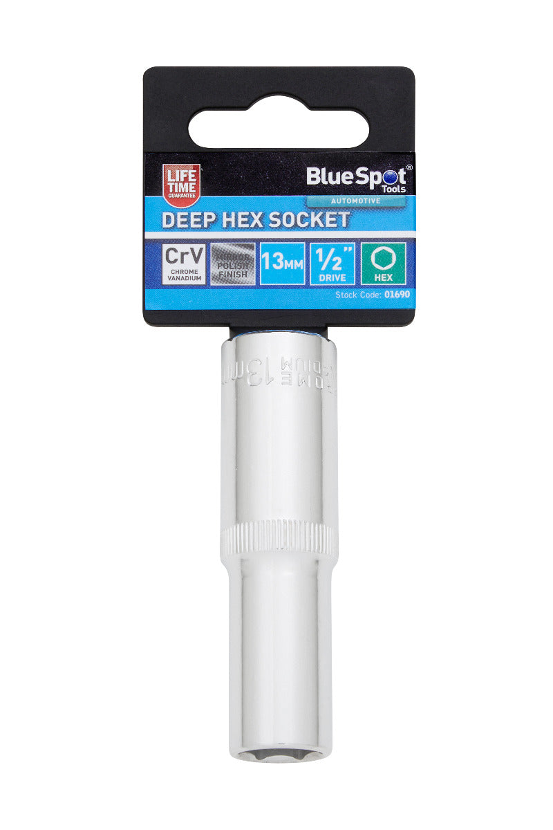 Blue Spot Tools Individual Deep Hex Socket (13mm)
