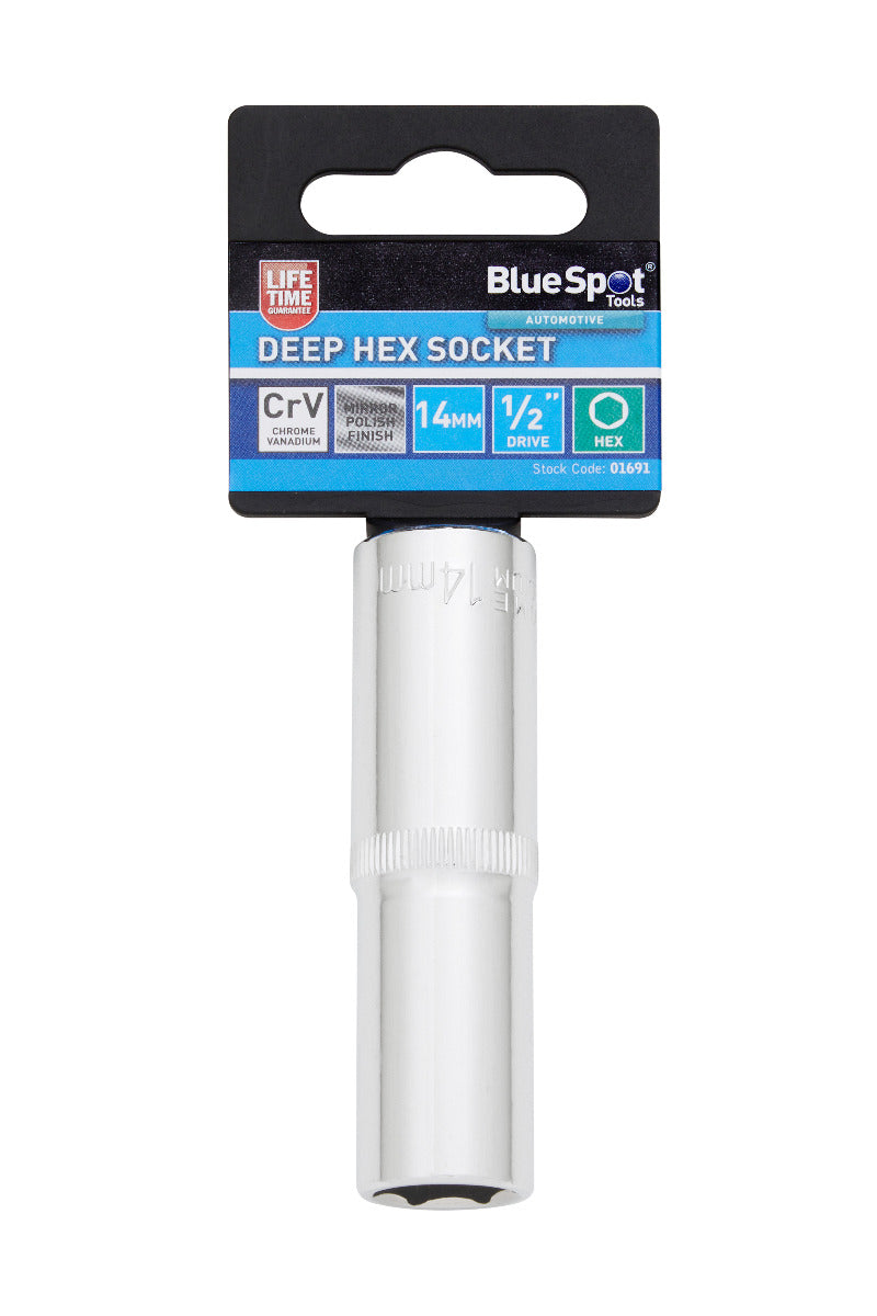 Blue Spot Tools Individual Deep Hex Socket (14mm)