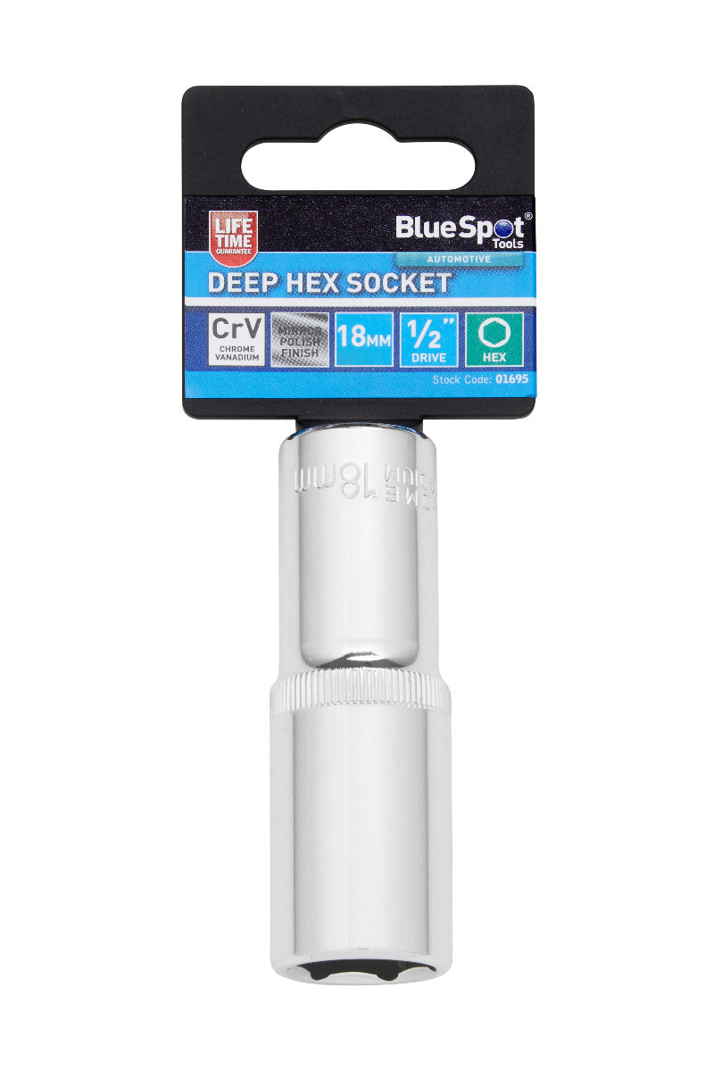 Blue Spot Tools Individual Deep Hex Socket (18mm)
