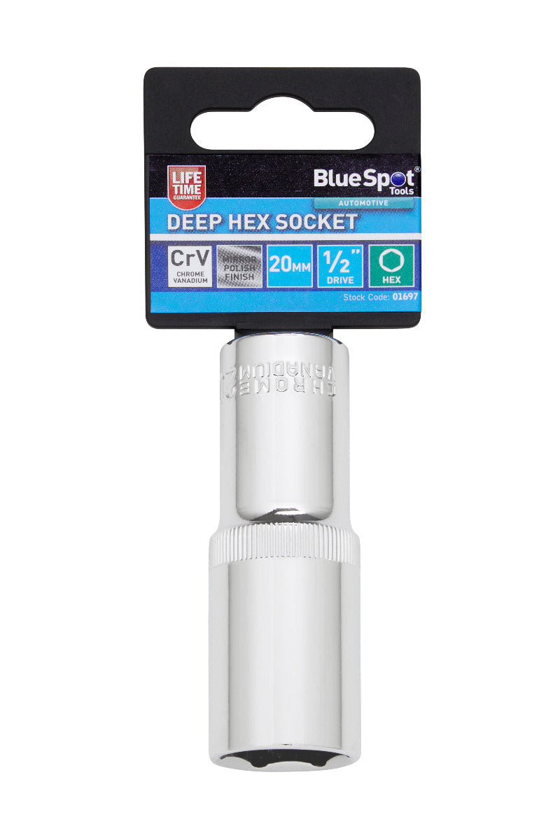 Blue Spot Tools Individual Deep Hex Socket (20mm)