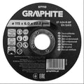 GRAPHITE Grinding disc, aluminium oxide for metal 115 x 6.0 x 22.2 mm, 27 A24-R-BF, convex — 57T113