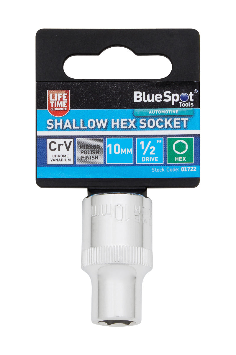 Blue Spot Tools Individual Shallow Hex Socket (10mm)