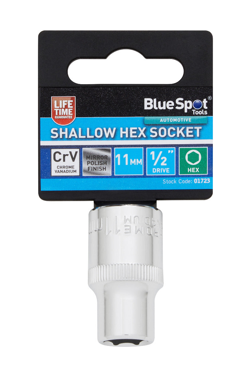 Blue Spot Tools Individual Shallow Hex Socket (11mm)