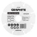 GRAPHITE TCT blade for wood cutting with nails 125 x 1.2 x 22.22 mm — 57T125