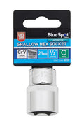 Blue Spot Tools Individual Shallow Hex Socket (21mm)