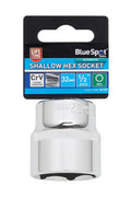 Blue Spot Tools Individual Shallow Hex Socket (32mm)