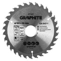 GRAPHITE Circular saw blades with HM tips 150 x 30mm, 30 teeth — 57T207