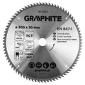 GRAPHITE Circular saw blades with HM tips 300 x 30mm, 80 teeth — 57T233