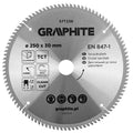 GRAPHITE Saw blade, widia, 250 x 30 mm, 100 teeth, for aluminium — 57T236