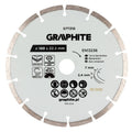 GRAPHITE Segmented diamond cutting disc, 180 x 22.2 mm, dry — 57T310