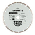 GRAPHITE Segmented diamond cutting disc, 230 x 22.2 mm, dry — 57T313