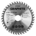 GRAPHITE Circular saw blades with HM tips 125 x 22.23 mm, 40 teeth — 57T203