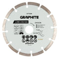 GRAPHITE Segmented diamond cutting disc, 150 x 22.2 mm, dry — 57T309