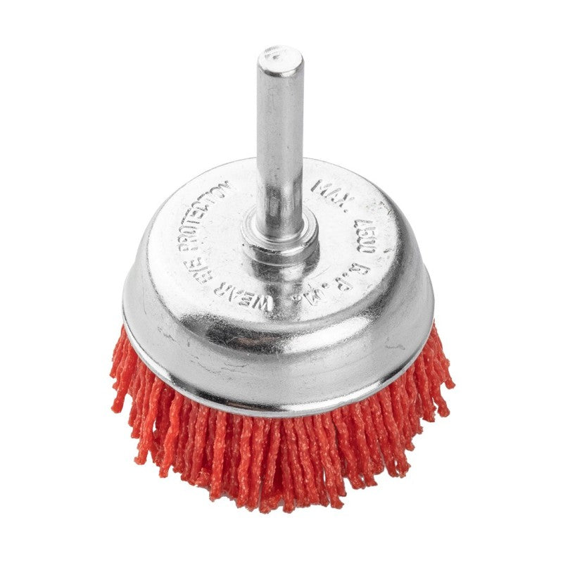 GRAPHITE 50 mm nylon butt brush, with 6 mm shank — 57T418