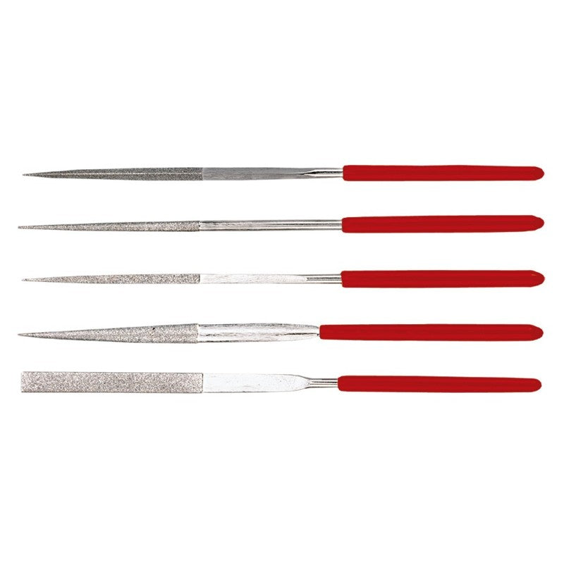 TOPEX Diamond needle files, set 5 pcs — 06A000