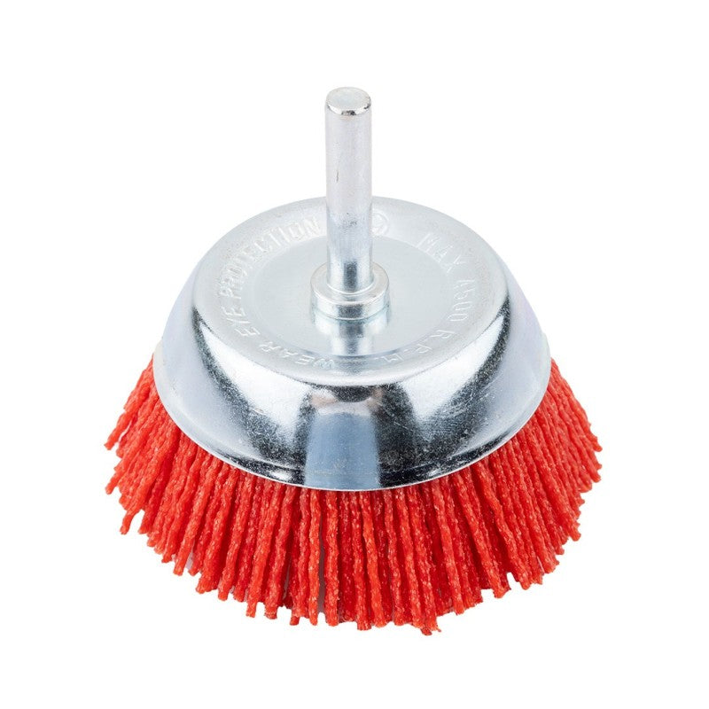 GRAPHITE 75 mm nylon butt brush, with 6 mm shank — 57T420