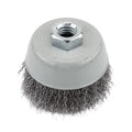 GRAPHITE Cup wire brush 75 mm, crimped steel wire, M14 — 57T428