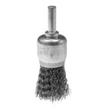 GRAPHITE Cup wire brush 24 mm, crimped steel wire, with 6 mm shank — 57T431