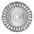 GRAPHITE Wire wheel brush 150 mm, twisted wire, steel, M14 — 57T433