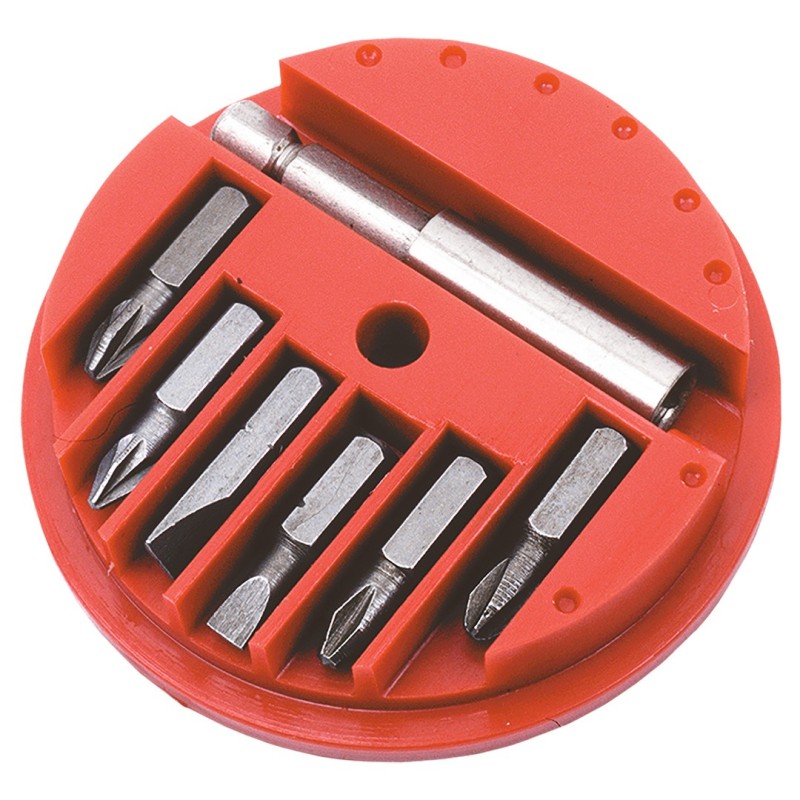 Top Tools Screwdriver bits with holder, set 7 pcs — 39D381