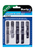 Blue Spot Tools 10 PCE Jigsaw Blade Set (T-Shank)