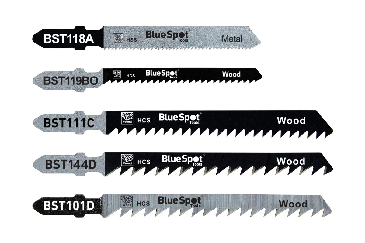 Blue Spot Tools 10 PCE Jigsaw Blade Set (T-Shank)