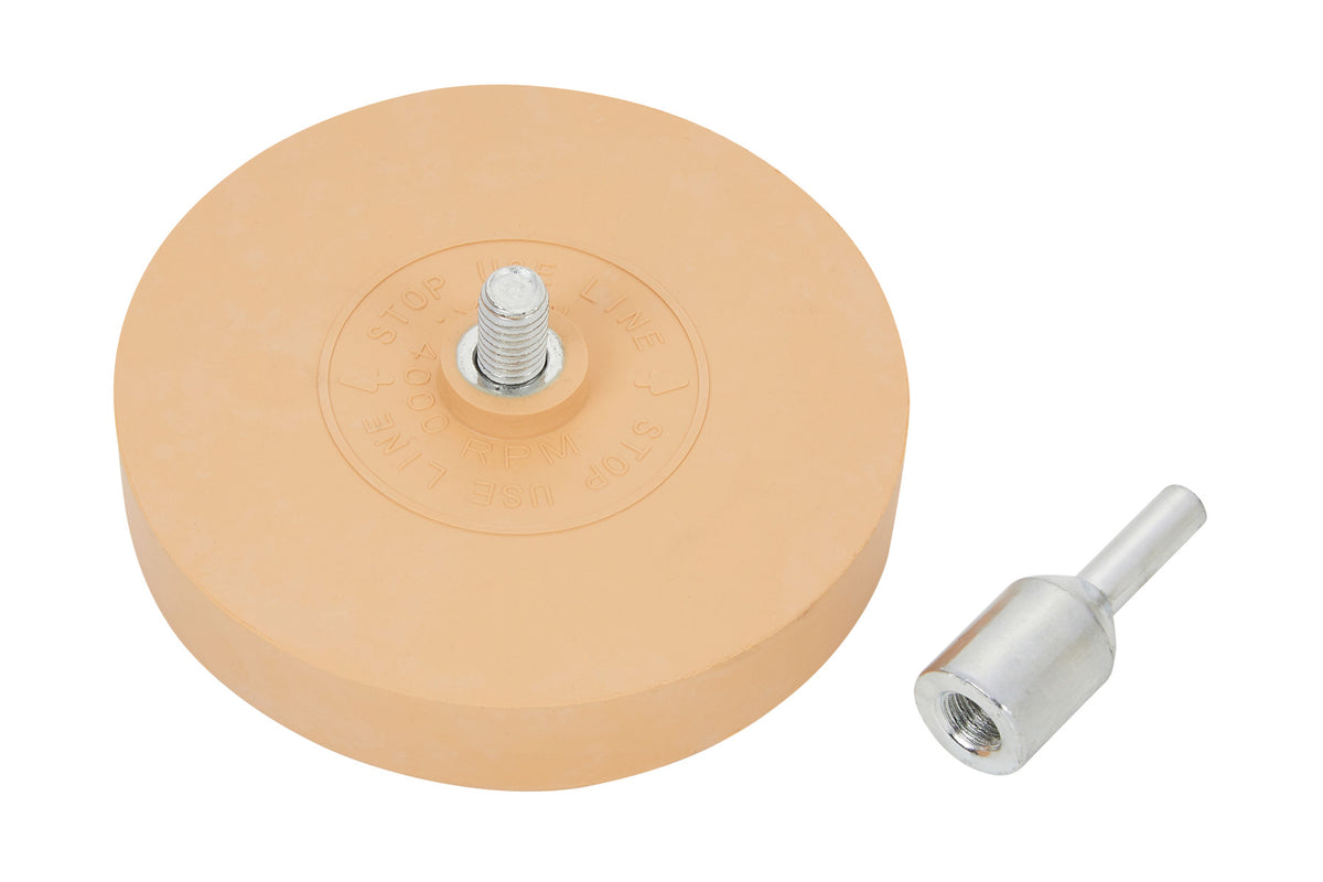 Blue Spot Tools 88mm (3 1/2") Decal Removing Rubber Wheel