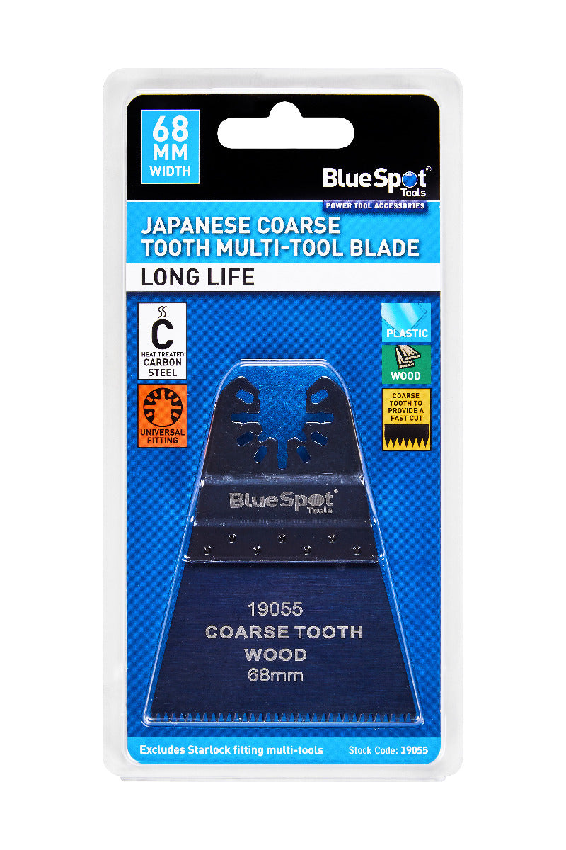 Blue Spot Tools 68MM Japanese Coarse Tooth Multi-Tool Blade