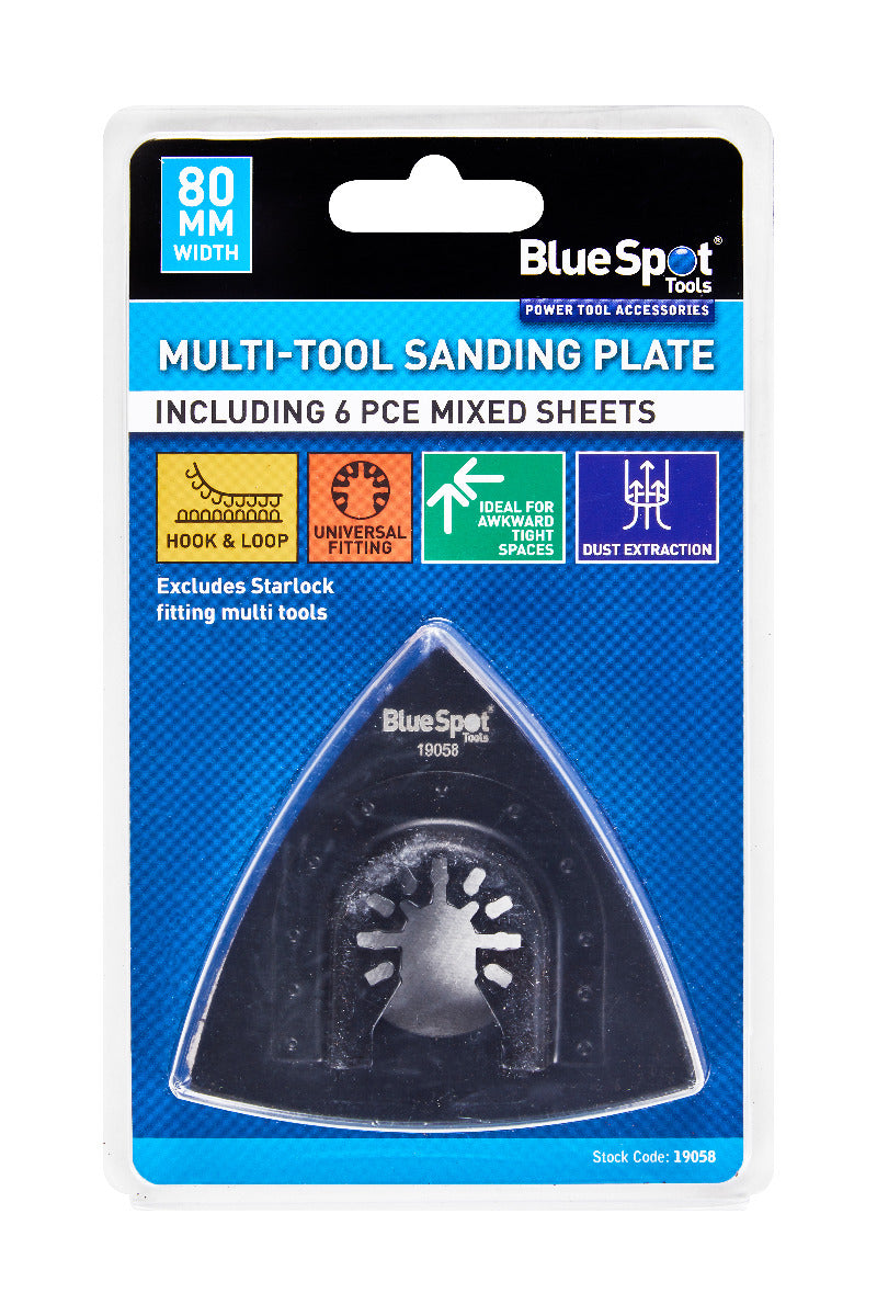 Blue Spot Tools 80MM Multi-Tool Sanding Plate
